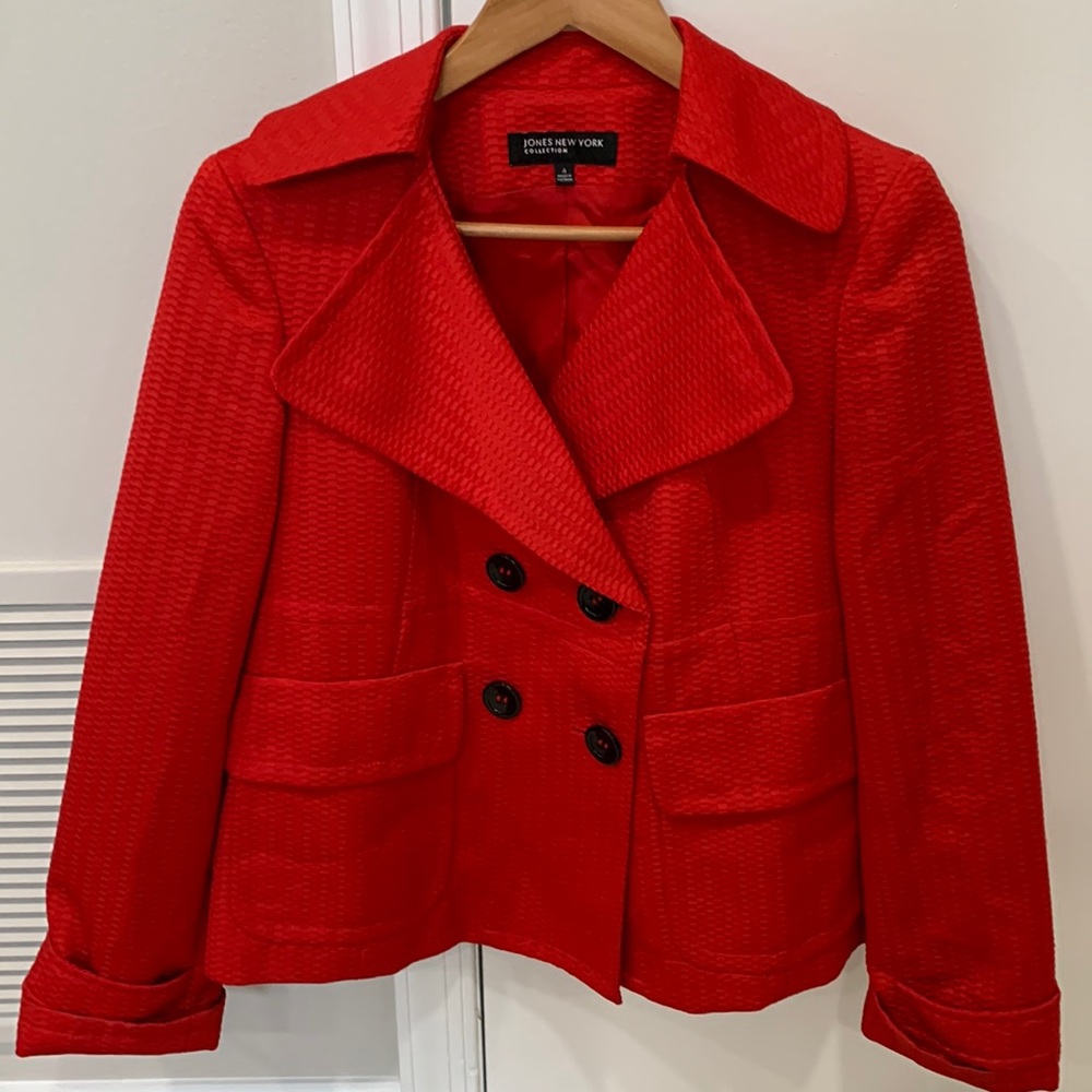 Jones New York red blazer